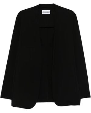 Attachment Open Front Knitwear - Black