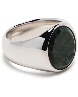 Tom Wood Sterling Marble Ring - Metallic