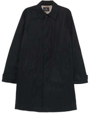 Paul Smith Showerproof Button-Front Coat - Black