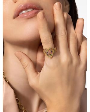 LEIGH MAXWELL Heart-Shaped Multi-Stone Ring - Natural