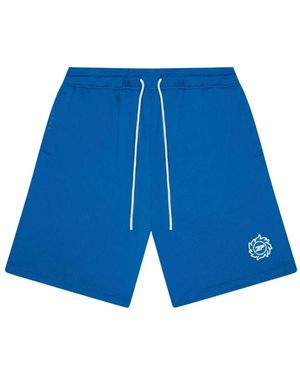 BROKEN PLANET Drawstring Shorts - Blue