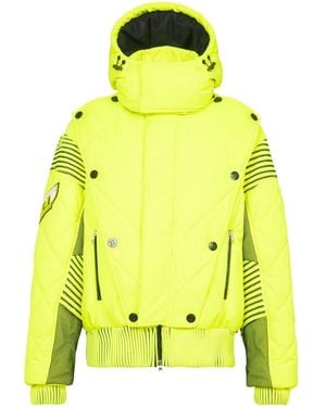 Balmain Hooded Padded Jacket - Yellow