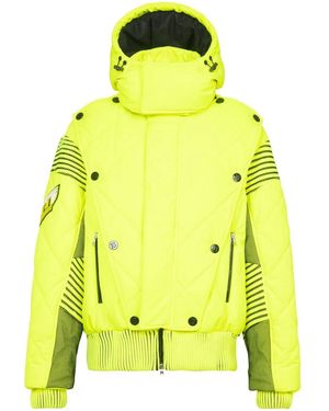 Balmain Hooded Padded Jacket - Yellow