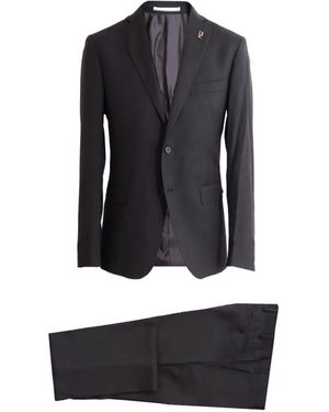 Pal Zileri Single-Breasted Two-Piece Suit - Black