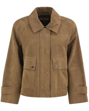 Weekend by Maxmara Wildlederjacke Mit Raglanärmeln - Braun