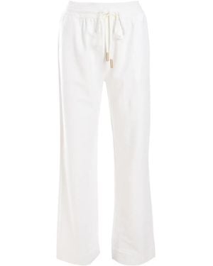 Lorena Antoniazzi Pantalones de chándal rectos - Blanco