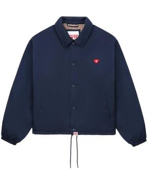 A Bathing Ape Heart-Appliqué Jacket - Blue