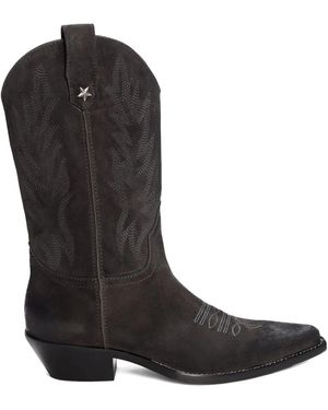 Guess Botas con estrella bordada - Negro