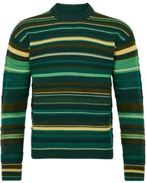 JW Anderson ストライプ プルオーバー - グリーン