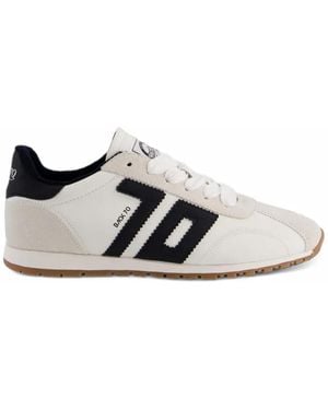 Back 70 Asian Logo-Patch Sneakers - White