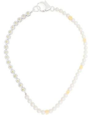 Hatton Labs Daisy Perlenkette Aus Sterlingsilber - Weiß