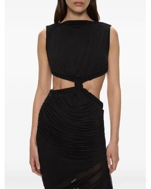 Christopher Esber Theia Separation Maxi-Jurk Met Uitgesneden Details - Zwart