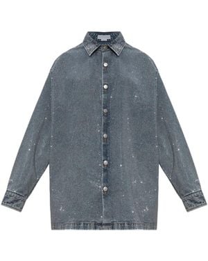Stella McCartney Rhinestone-Embellished Shirt - Blue