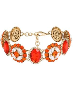 Dolce & Gabbana Choker Necklace With Rhinestones - Red