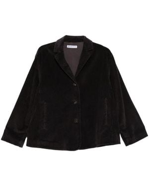 ROSSO35 Veste En Velours Côtelé À Trois Boutons - Noir