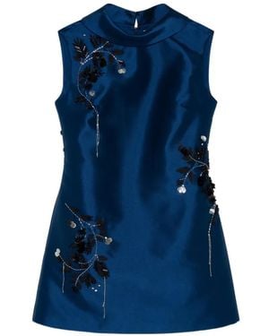Jonathan Simkhai Renza Sleeveless Mini Dress - Blue