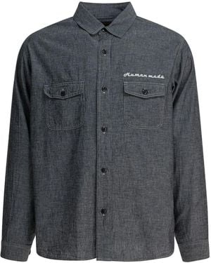 Human Made Hemd aus Chambray - Schwarz