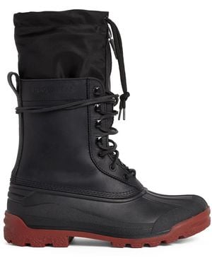 DSquared² Layered-Design Boots - Black