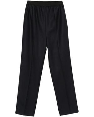 Maison Margiela Wool Straight-Leg Pants - Black