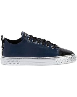 Giuseppe Zanotti Sneakers Mit Logo-Patch - Blau