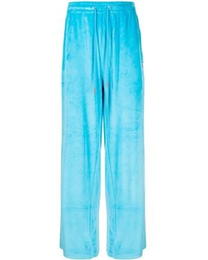 TEAM WANG design Stay For The Night Straight-Leg Pants - Blue