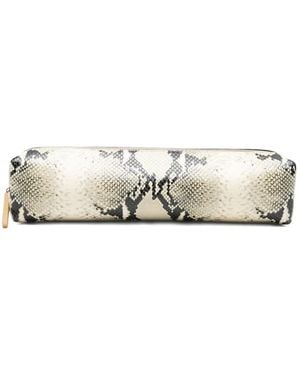 KHAITE Kye Pencil Case clutch bag - Blanco