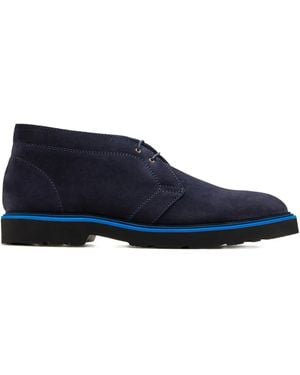 Paul Smith Karr Suede Leather Boots - Blue