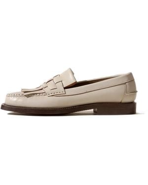 Hereu Marti Interwoven Fringe Loafers - White