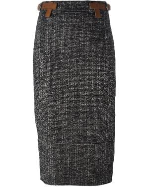 Tom Ford Belted Pencil Skirt - Black