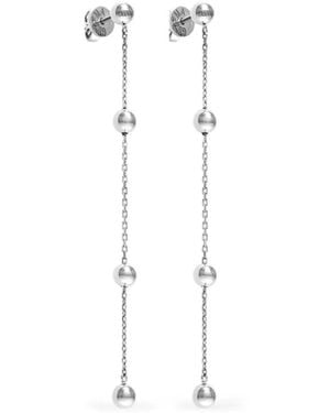 Guzema Tetra Chain Earrings - White