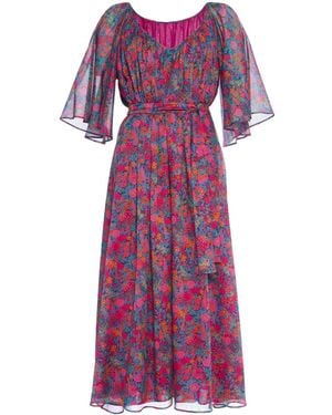 Eres Daisy Floral-Print Maxi Dress - Purple