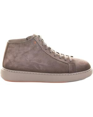 Santoni Lace-up zip boots - Braun