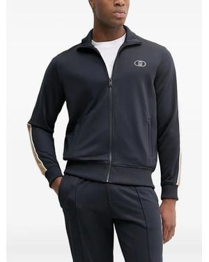 Liu Jo Sweat Zippé À Détails Rayés - Bleu