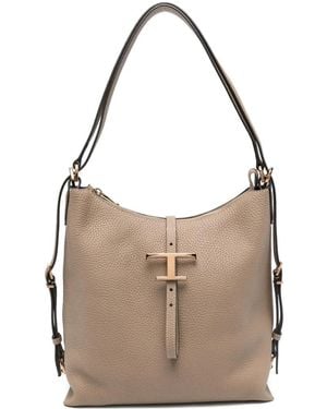 Tod's Handtasche mit Schnallenverschluss - Braun