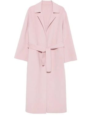 Alberta Ferretti ベルテッド コート - ピンク