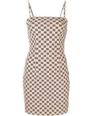 MISBHV Monogram-Print Minidress - Multicolour