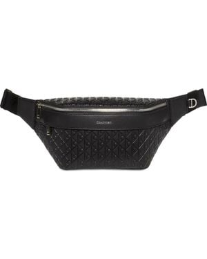 Calvin Klein Embossed Pattern Shoulder Bag - Black