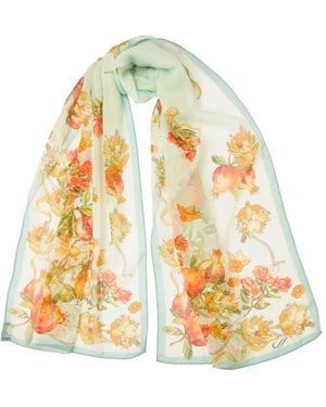 Elizabetta Persephone Silk Scarf - Metallic