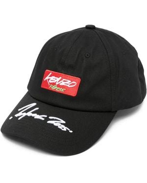 KENZO Logo-patch Baseball Cap - ブラック