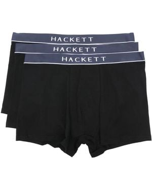 Hackett Set Di 3 Slip Con Banda Logo - Nero
