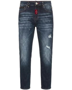 Philipp Plein New Tapered Fit Jeans Basic - Blue