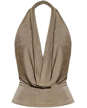 MISBHV Halterneck Top - Natural