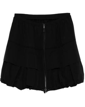 JNBY Falda Corta Con Diseño A Capas - Negro