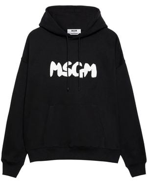 MSGM ドローストリング パーカー - ブラック