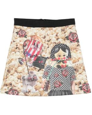 The Artistylist Popcorn-Print A-Line Mini Skirt - Red