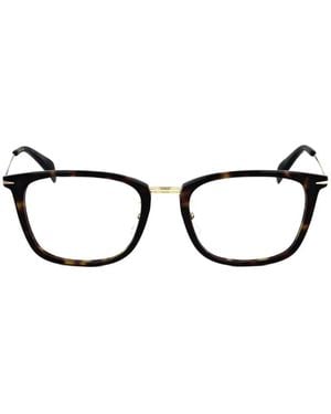 David Beckham Brille Mit Eckigem Gestell - Schwarz
