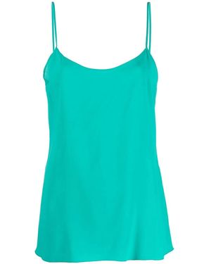 Alberta Ferretti Satin-Effect Camisole Top - Blue