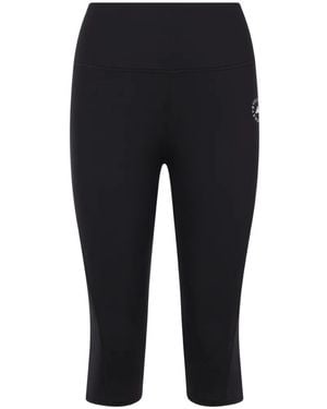 adidas By Stella McCartney Logo-Print Leggings - Black