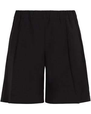 Herno Elasticated-Waist Shorts - Black