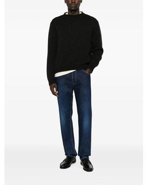 The Row Markhim Ribbed-Knit Crew-Neck Jumper - Black